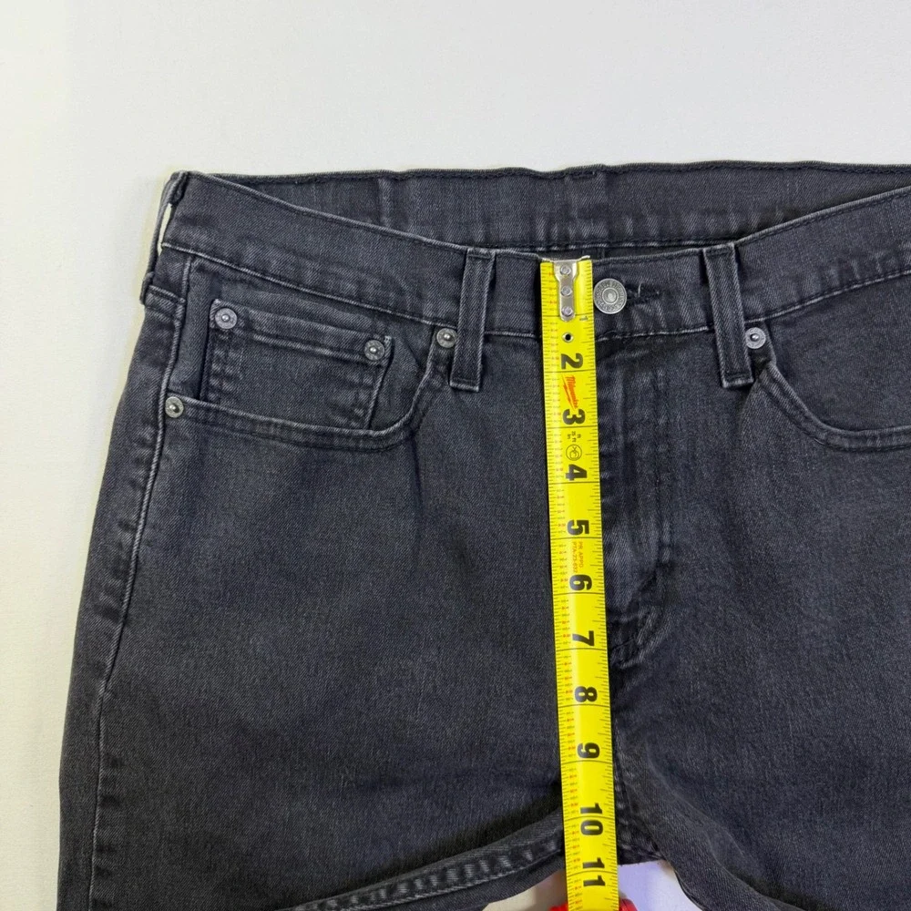 Levis 502 Regular Taper Mens 32x29 Jeans Charcoal Black Wash 29507-0001